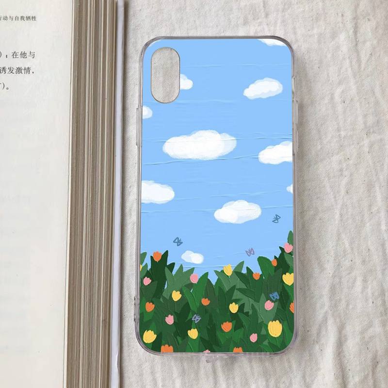 Tulip flower Phone Case for iPhone 11 12 13 Mini Pro Max 8 7 6 6S Plus X 5 S SE 2020 XR XS 10 case