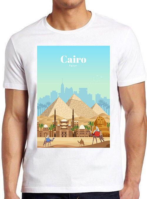 Cairo Egypt Egyptian Pyramids Sphinx Funny Meme Vintage Gift Tee T Shirt M739 XL
