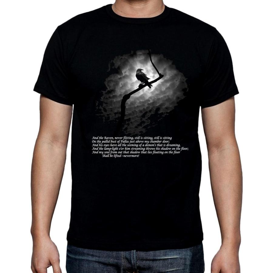 

Edgar Allan Poe The Raven Men s T-Shirt (Medium, Black) XXXXXL різнокольоровий