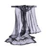 160*50cm Long Wrap Shawl Sunscreen Beach Gauze Scarf Elegant Chiffon Scarf  for Women