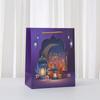 6/10pcs Eid Ramadan Islamic Gift Bags Luxury Paper Tote Bags with Lantern Mosque Prints for Party Favors