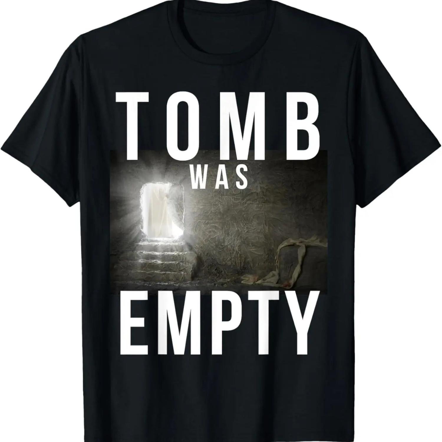 Tomb Was Empty Easter Resurrection Sunday Christian T-Shirt S чёрный