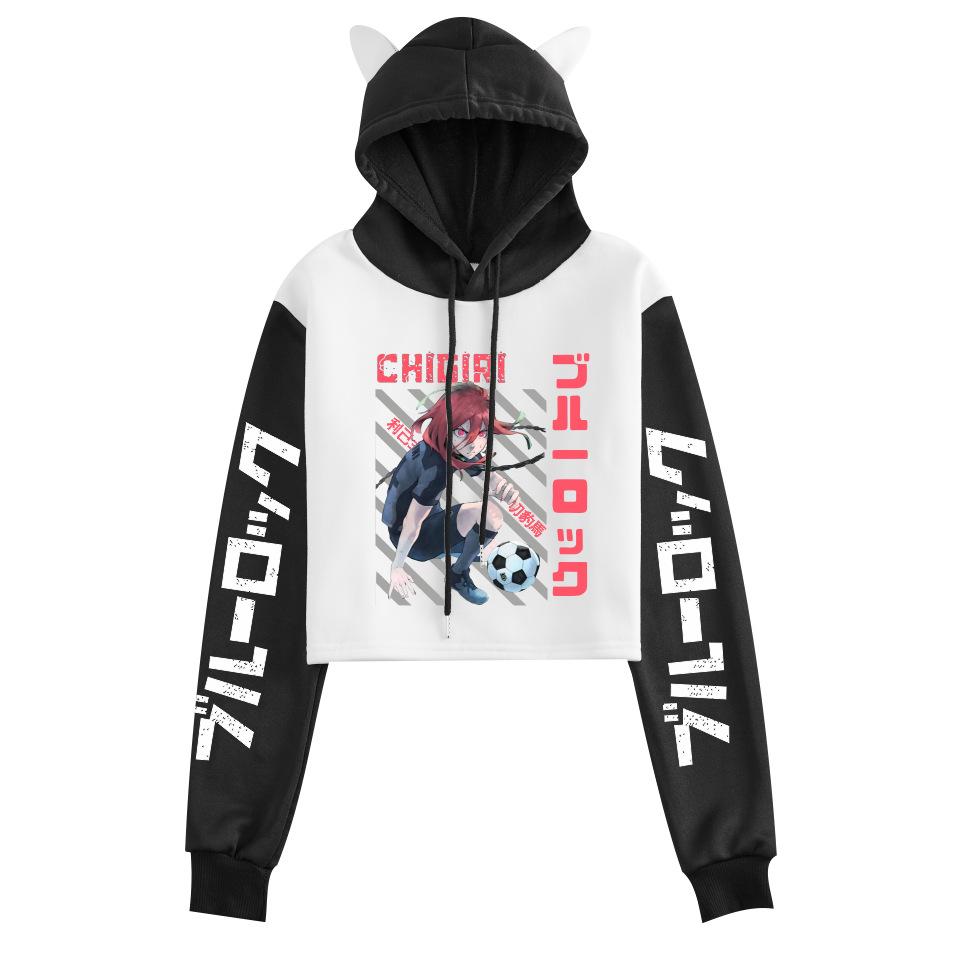 Unisex Blue Lock Anime Fleece Hoodie for Autumn/Winter