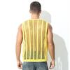 Summer Men Vest Round Neck Sleeveless Ultralight Quick-drying See-Through Sexy Tank Top Fitness Singlets for Female