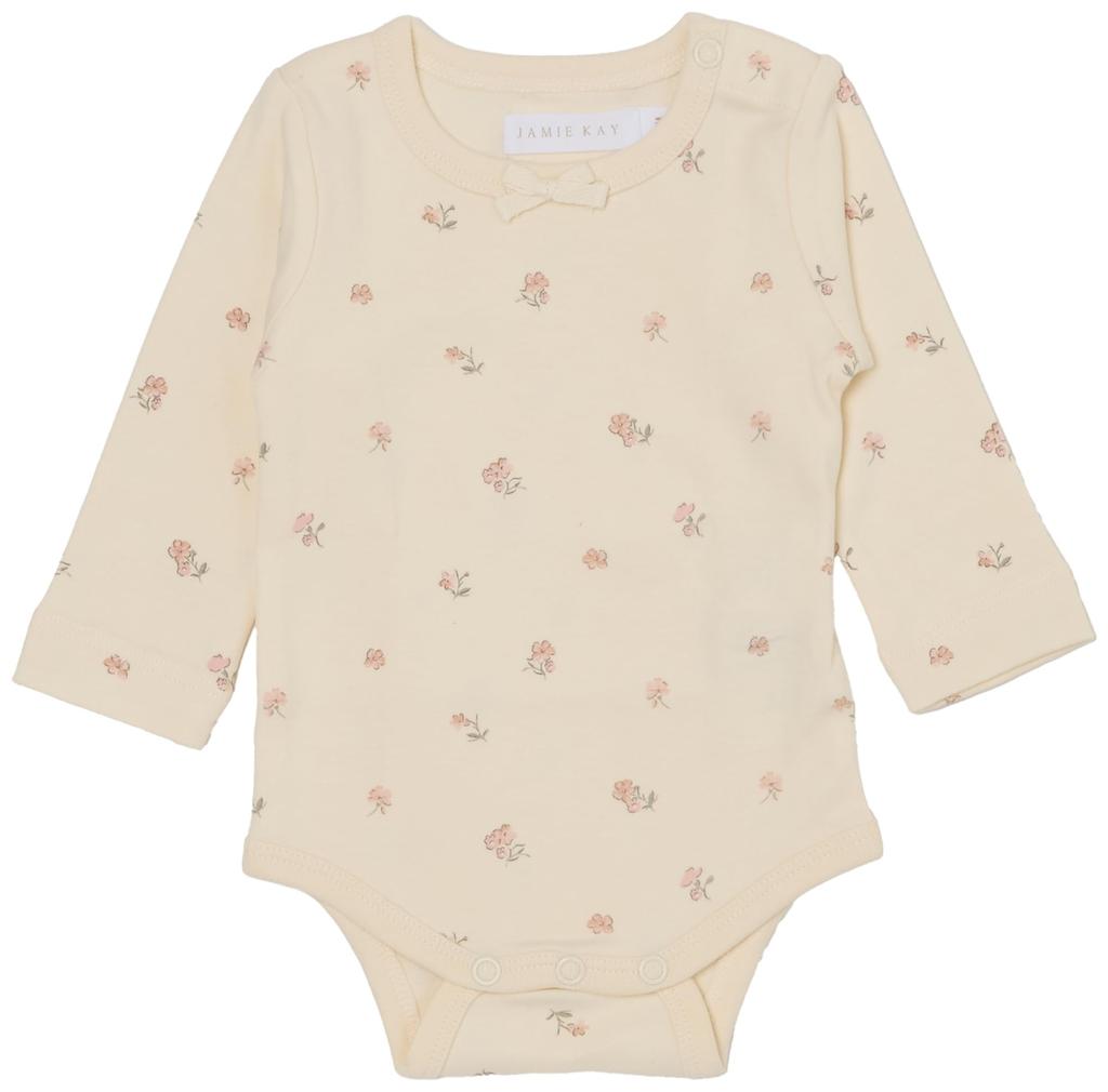 OC Long Sleeve Bodysuit Meredith Egret JBCO245292 Baby OWHT 50 [Jamie Kay]