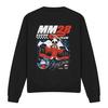 Unisex Adult Racing Mickey Mouse Chequered Sweatshirt