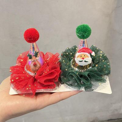 Super Cute Light-Up Christmas Hat & Hair Clip for Kids & Adults