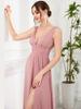 Ever-Pretty Women's Side Slit Double V-Neck Sleeveless Maxi Evening Gowns Party Dress