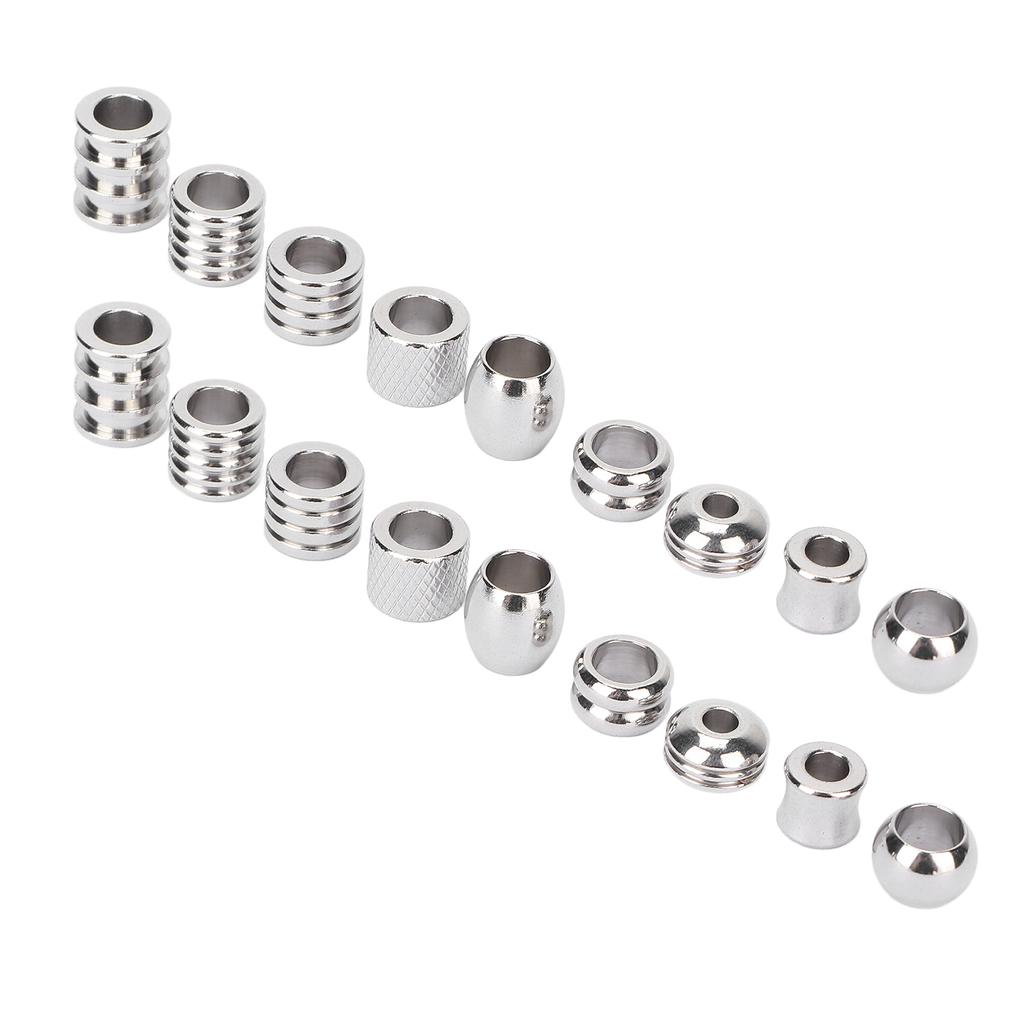 18Pcs Viking Hair Beads Stainless Steel High Hardness Perfect Size Simple Design Wide Application Dread Beads