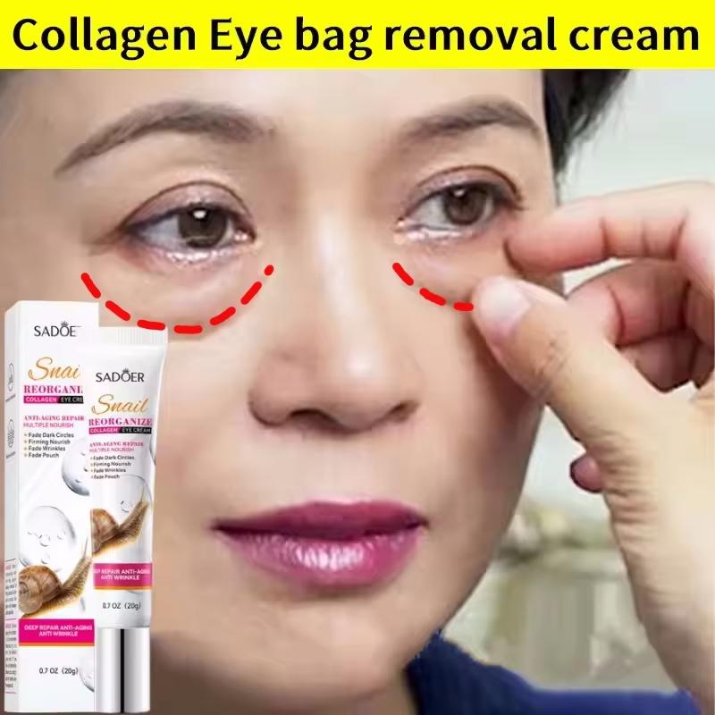 Crema Contorno Occhi al Collagene di Lumaca Anti Occhiaie Rimuove Borse Sotto gli Occhi Idratante Rassodante Bellezza Prodotti per la Cura della Pelle degli Occhi