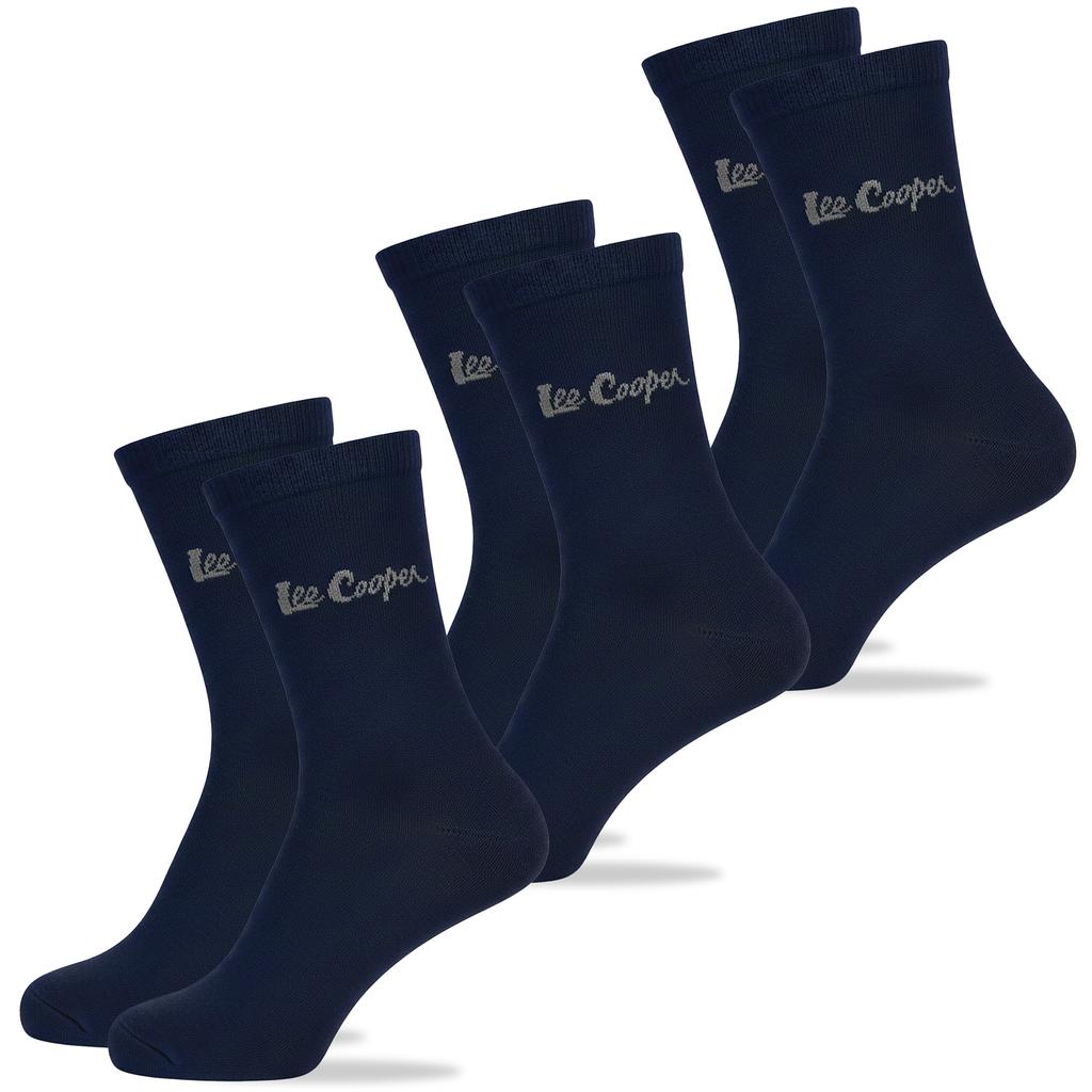 Lee Cooper Men's Socks 6 Pairs Long Cotton Logo