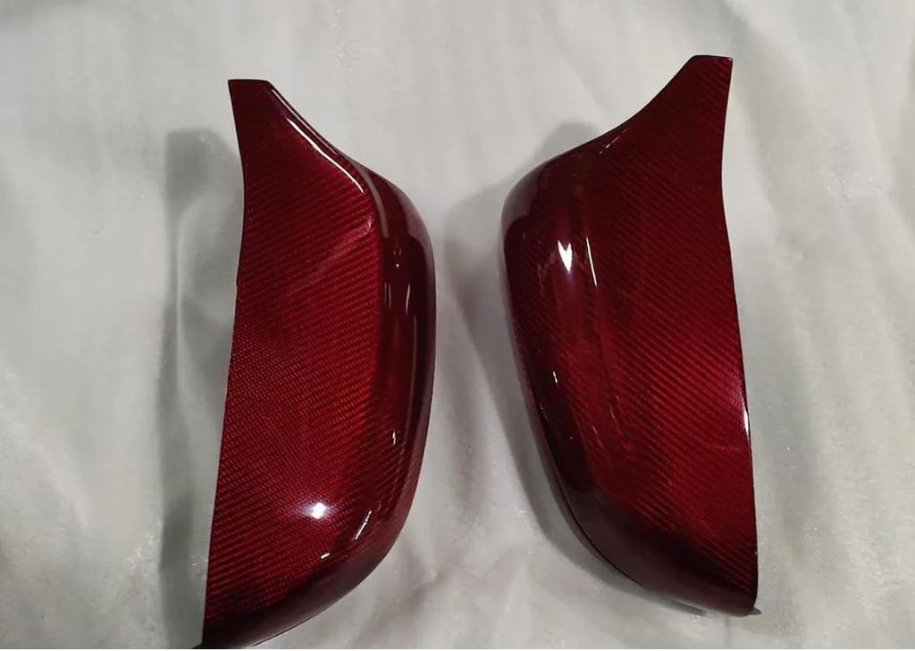 Крышки зеркал M-Look Красный карбон для BMW 6 серия G32 2017- гг