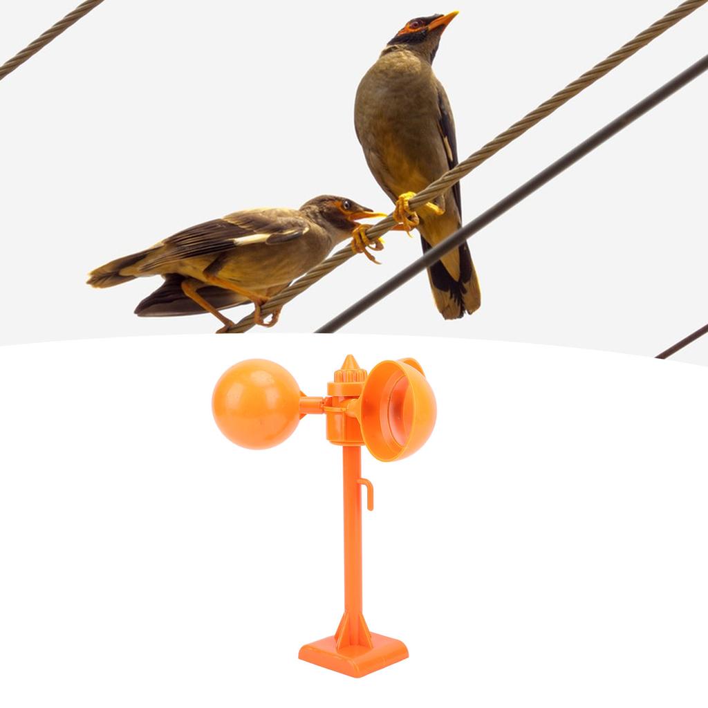 Bird Deterrent Wind Driven Reflective Rotating Magnetic Base Flying Bird Deterrent for Orchard Farm 