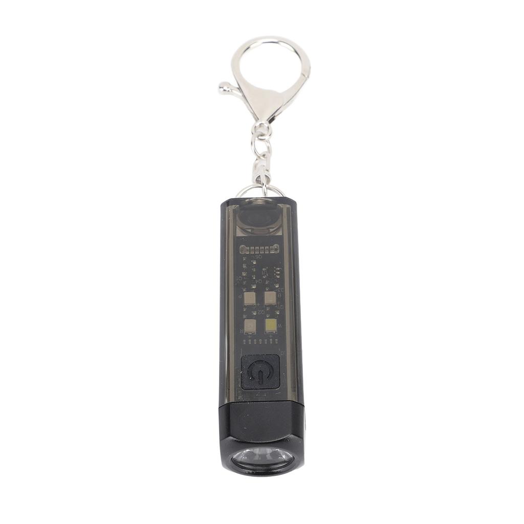 Keychain Flashlight Plastic 2 Lighting Mode Magnetic USB Rechargeable Portable Mini Pocket Keychain
