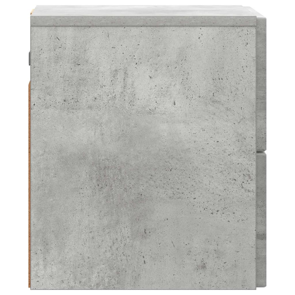 Wall Mounted Nightstand 2 pcs Concrete Grey 33 x 34.5 x 40 cm