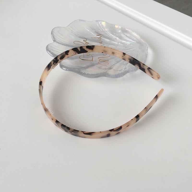 

Новый ацетатный головной убор, темпераментный, простой, аксессуары для волос, повязка на голову для девочки, черепаховый, маленький, свежий, женский, повязка на голову для взрослого