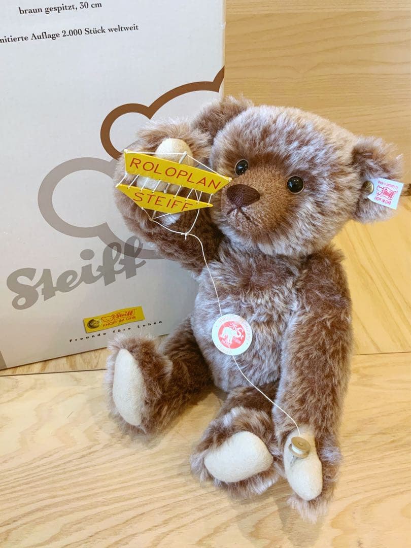 

[Б/У] Мишка Тедди Steiff Roloplan, Лимитированный выпуск 2000 экземпляров, Отличное состояние