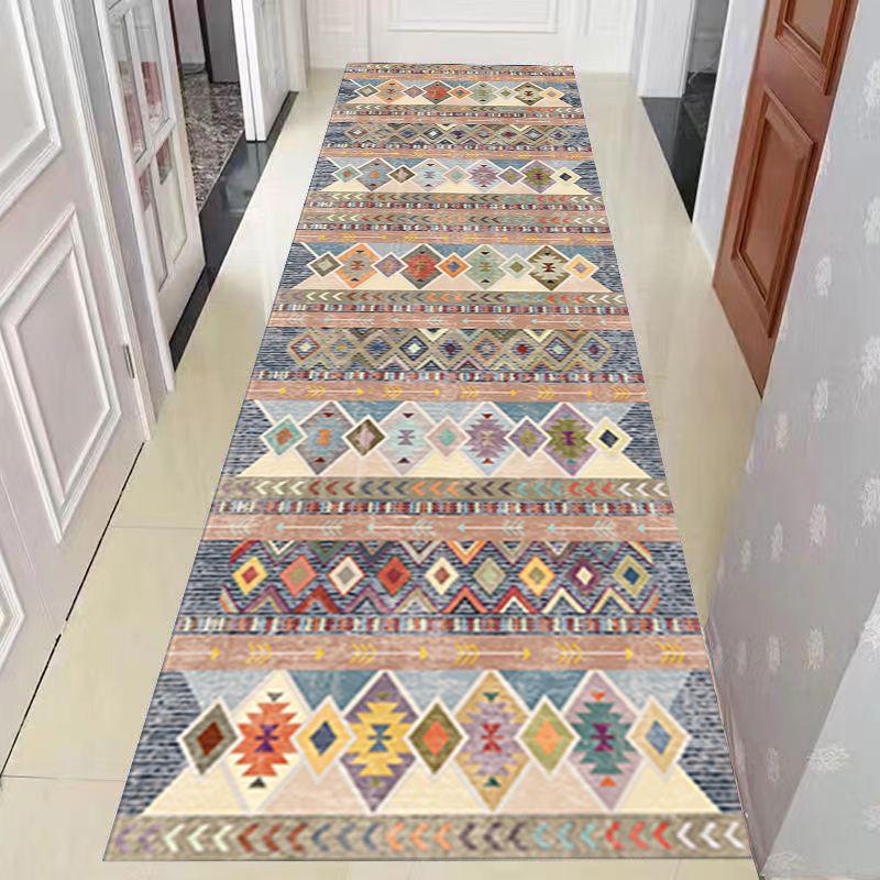 

Килимок Boho Chic Runner - вінтажний богемний стиль, не ковзає та можна прати в машині, ідеально підходить для декору вітальні, спальні та коридору 100*160CM