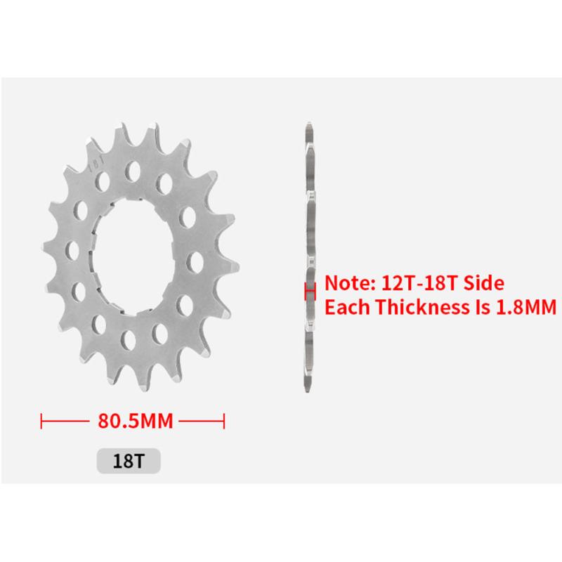 Edelstahl Freilauf Ritzel 12/13/14/15/16/17/18t Mountainbike Singlespeed Ritzelkranz Reparaturteil