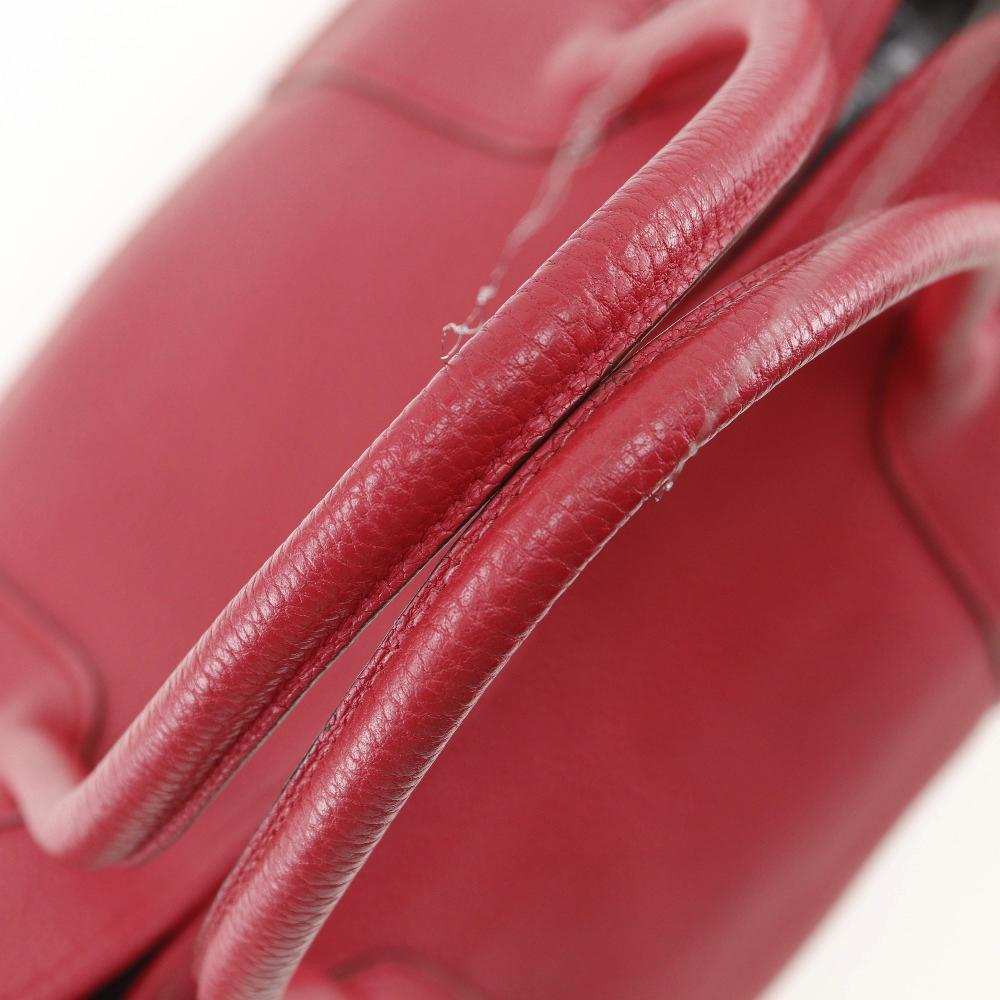 HERMES Garden party PM Tote Bag Bougainvillea Red Negonda Women Used