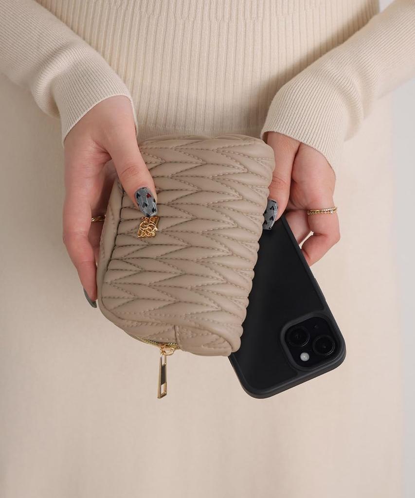 Altro Rose Pink Portable Cosmetic Makeup Makeup Accessories Pouch, Pouch, Pouch, Pouch, Cosmetics, Storage, Quilted, Rosia, Cute, 333193-16