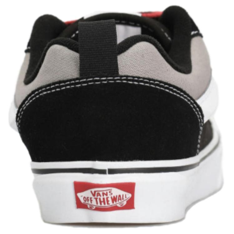Vans Knu Skool Classic Style Low Top Skate Shoes Unisex Sneakers Black Red VN0009QCBA2