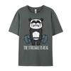 Gym Panda Deadlift Struggle Real Workout Exercise Women Men Christian Tshirt Men Christmas England Style