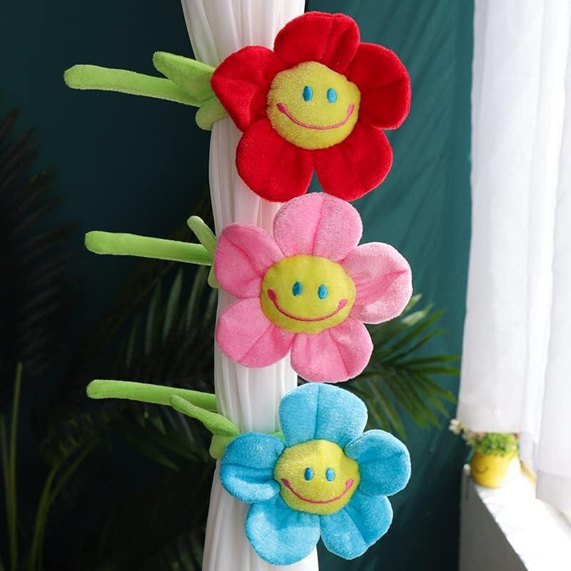 Smile Flower Plush Toy, Korean Bouquet, Versatile, Kindergarten Gift, Graduation Gift, Birthday Present, Women, Girlfriends, Celebrations (6 Colors,