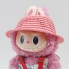 Only Hat Labubu Empty Straw Hat Pastoral Style Doll Accessories Hat Spring Summer Outing