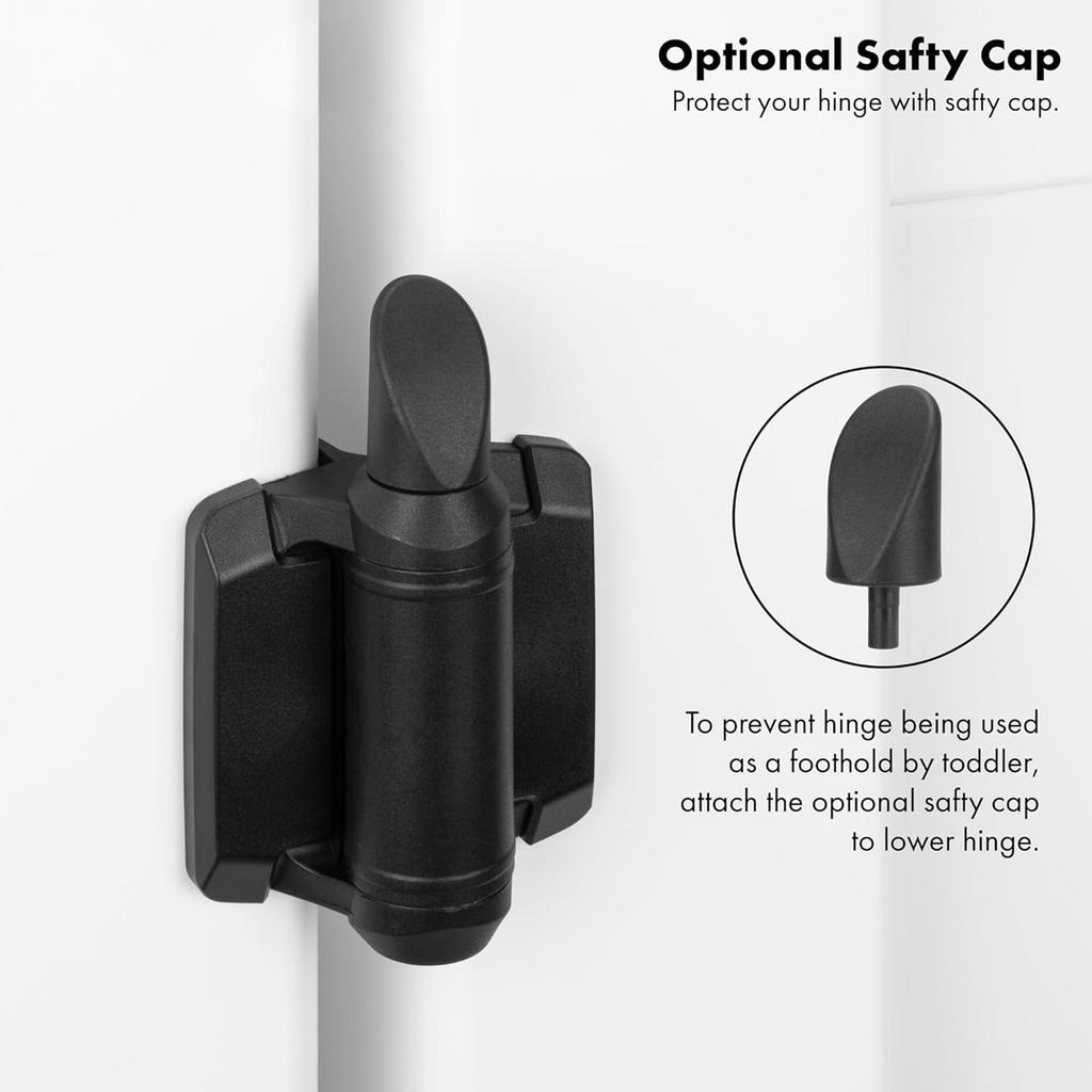 2Pcs Adjustable Tension Narrow Spring Hinges Self Closing Gate Hinge Door Hardware for Outdoor Gates Enduring