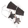 Gauntlet Wristband Medieval Vambrace with Gloves Artificial Leather Arm Armor Rivet Bandage Punk