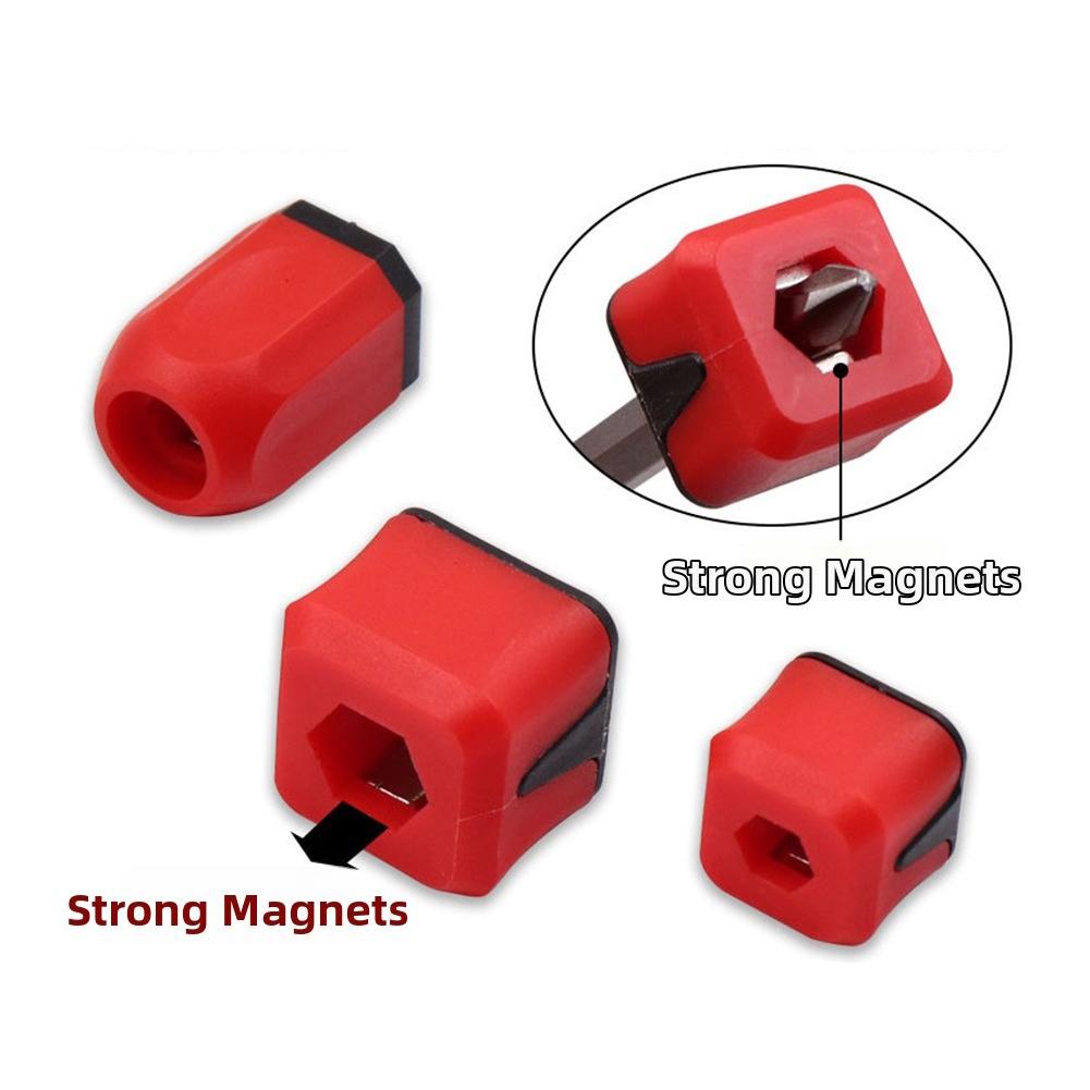 1.5-10mm Screwdriver Magnetizer Ring Hex Keys Red Magnetic Screwdriver Bits Quick Magnetizing Device Household Tool