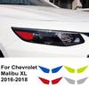 Car Headlight Reflective Stickers Vehicle Modified Accessories Auto Warning Decorative Film For Chevrolet Malibu XL 2016-2018