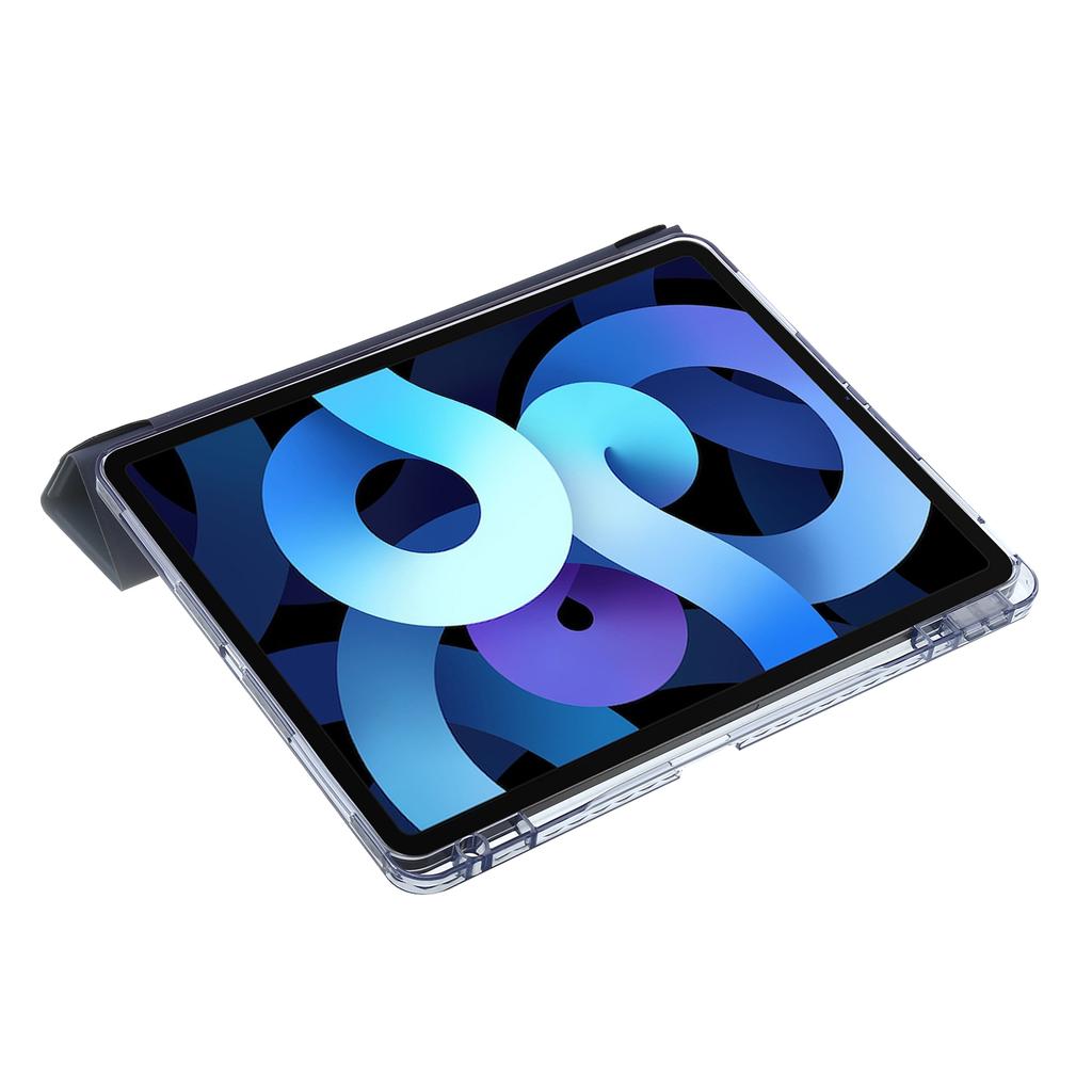 Pro iPad Air 13 (2025)/(2024) Pouzdro PU Kůže Origami Stojan Průhledný Kryt na Tablet