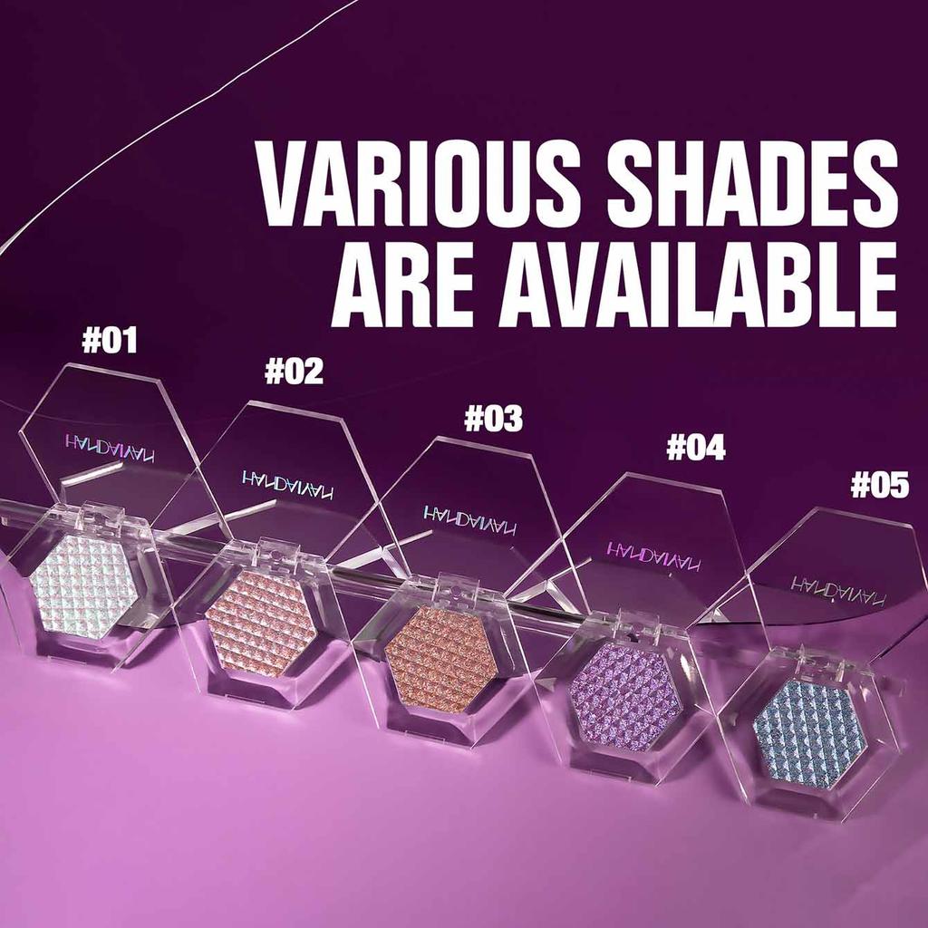 Chameleon Hexagonal Five-color Eyeshadow Diamond High Gloss Powder Natural Pearlescent Brightening Shimming Glitter for Face Eye Makeup Cosmetics