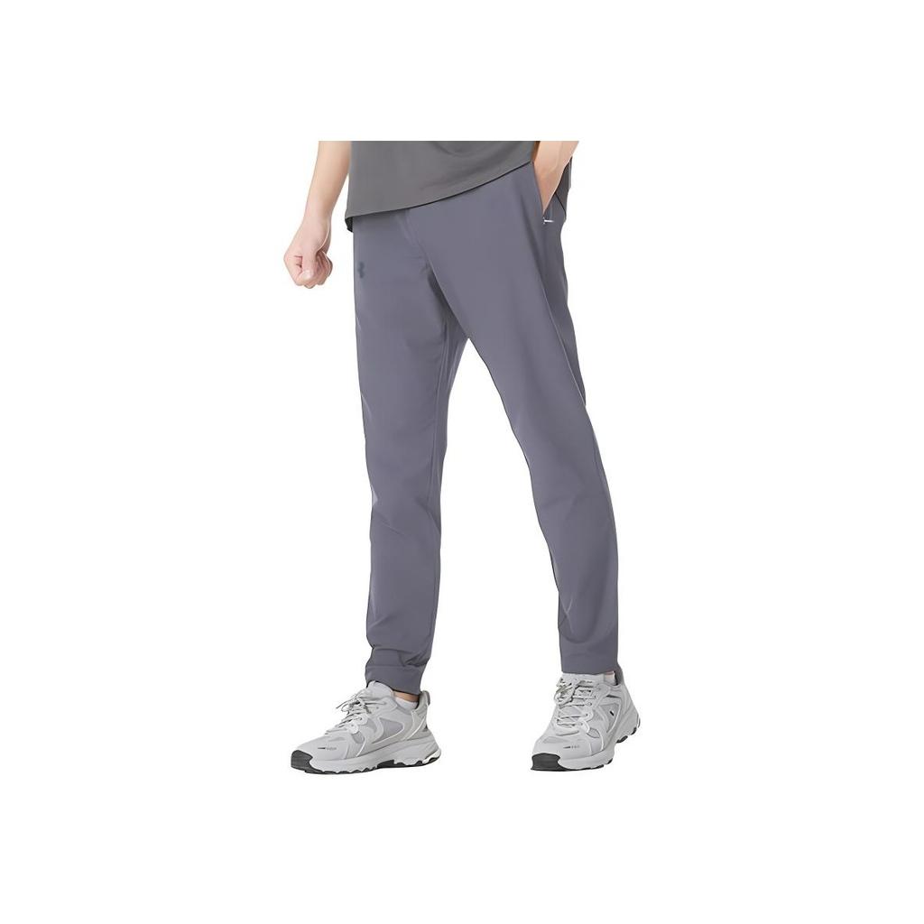 Under Armour Woven Fleece Outdoor Windproof Warm Casual Pants Unisex Bottoms Titanium-Gray 24600708-024