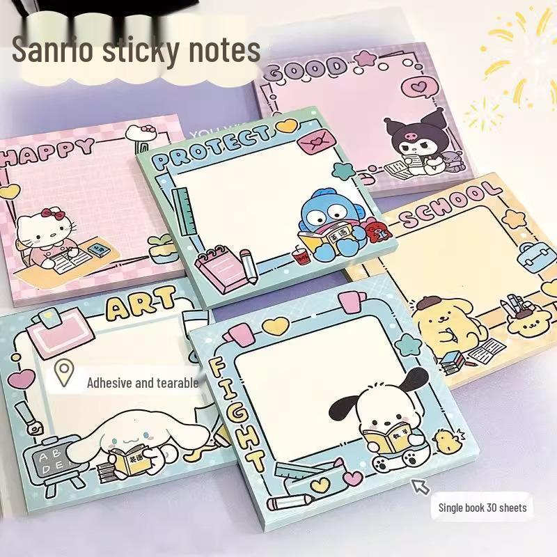 

Мультяшные наклейки Sanrio Pochacco и милый клейкий блокнот для студенческих планеров