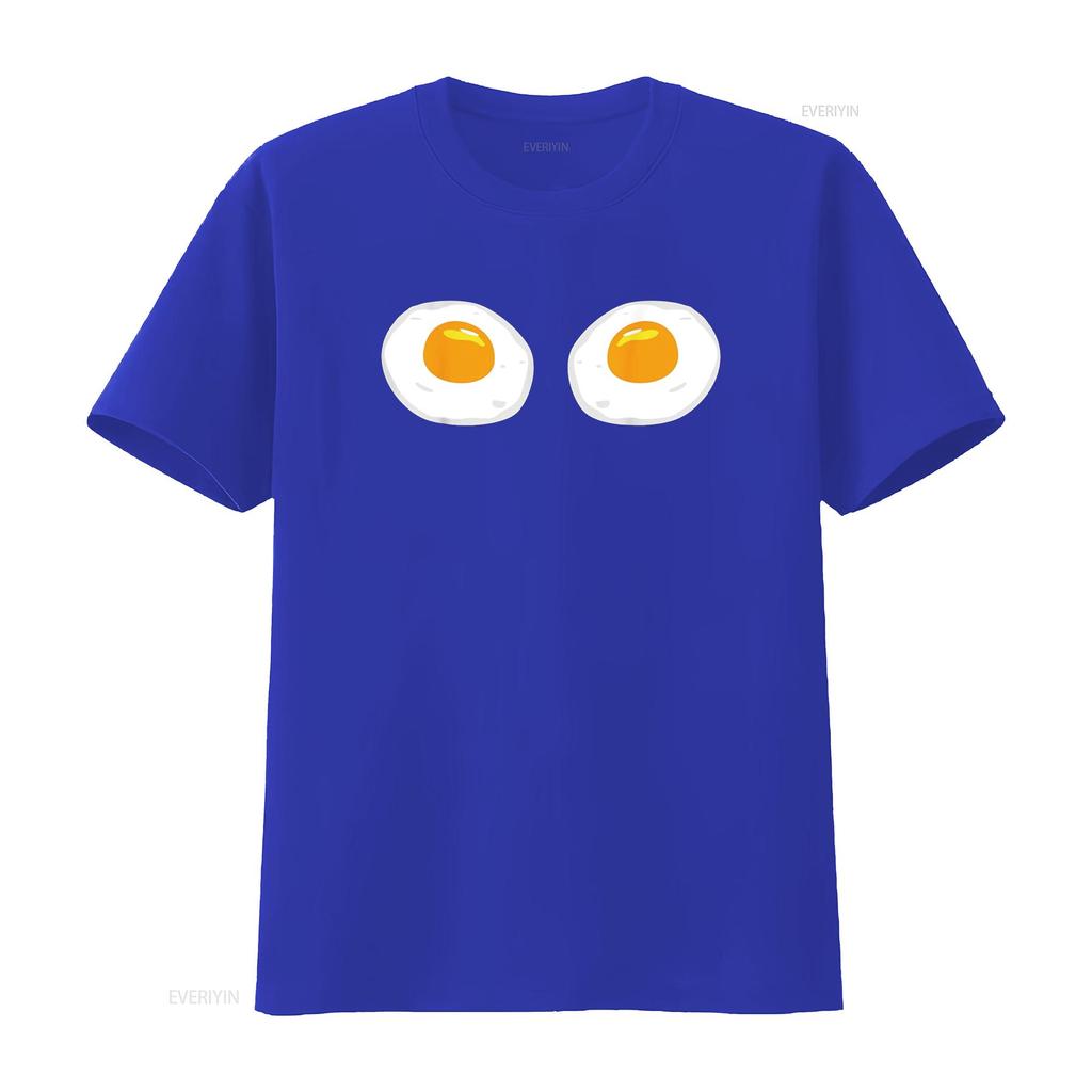 Fried Eggs Funny Bikini Costume Sunny Side Up Egg Brassiere T Shirt Vintage Washed Casual Comfortable Stretched Graphic Homme