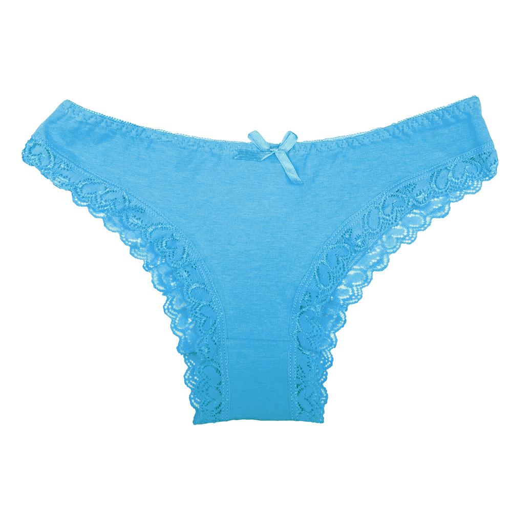 Sexy čipkované dámske nohavičky Bavlnené súpravy nohavičiek Jednofarebné nohavičky Spodná bielizeň 6 ks/bal
