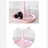Klappspiegel, runder Make-up-Taschenspiegel, Stand-Kosmetikspiegel, Glasspiegel, quadratischer Make-up-Spiegel, drehbarer Spiegel
