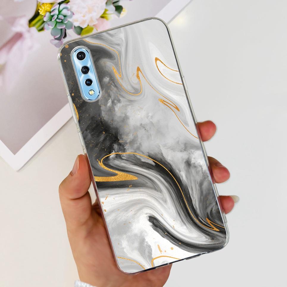 For Vivo 1907 Vivo Y7s Y17s Case Back Cover Cartoon Cool Style Animals Girly Flower Fashion Soft TPU Silicone Bumper VivoY17s