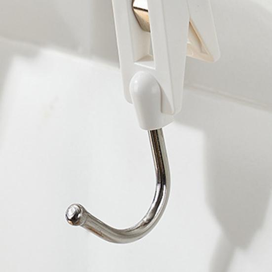 3 szt./zestaw Hak w kształcie litery S Bez wiercenia Oszczędzający miejsce Stal nierdzewna Poręcz Ręcznik Klips do zawieszania Hak Artykuły gospodarstwa domowego