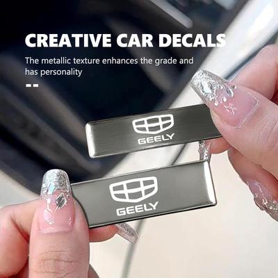 Car Body MetalUniversal Emblem Auto Decals Accessories For Geely Tugella Atlas Pro Coolray Geometry C Emgrand Ec7 Monjaro Cztr1