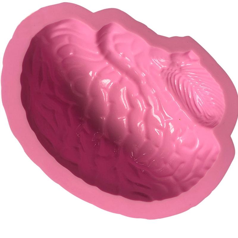 Gehirn-Silikon-Kuchenform, Küchen-Backwerkzeuge, kreative Parodie-Serie, Silikonform