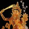 Manjushri Bodhisattva Water Glaze Resin Statue for Home Altar or Living Room Décor