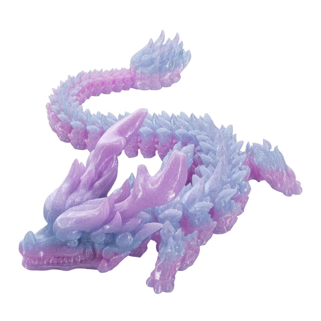 3D Printed Articulated Dragon Xiangyun Dragon Crystal Dragon Decorative Dragon Crystal Dragon Toy Adults Kids Toys Mystery Dragon