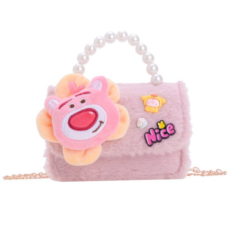 Soft Lovely Plush Shoulder Bag For Girls With Fun Cartoon Styles And Effortless Lightweight Feel