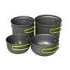 Outdoor Aluminum Alloy Cookware Set DS-201 Camping Pot Set Portable for 23 People 4-Piece Cookware Kit Direct Supply