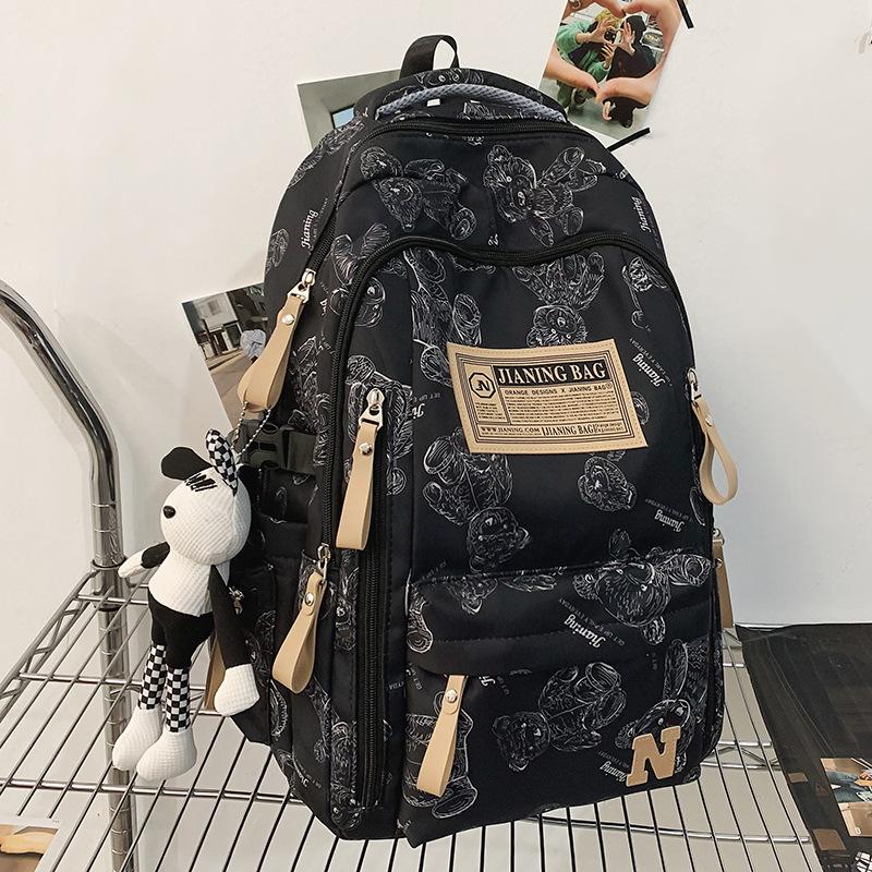 Schoolbag Children Elementary School Students Girls College Students Junior High School Students High School Large Capacity Men Backpack