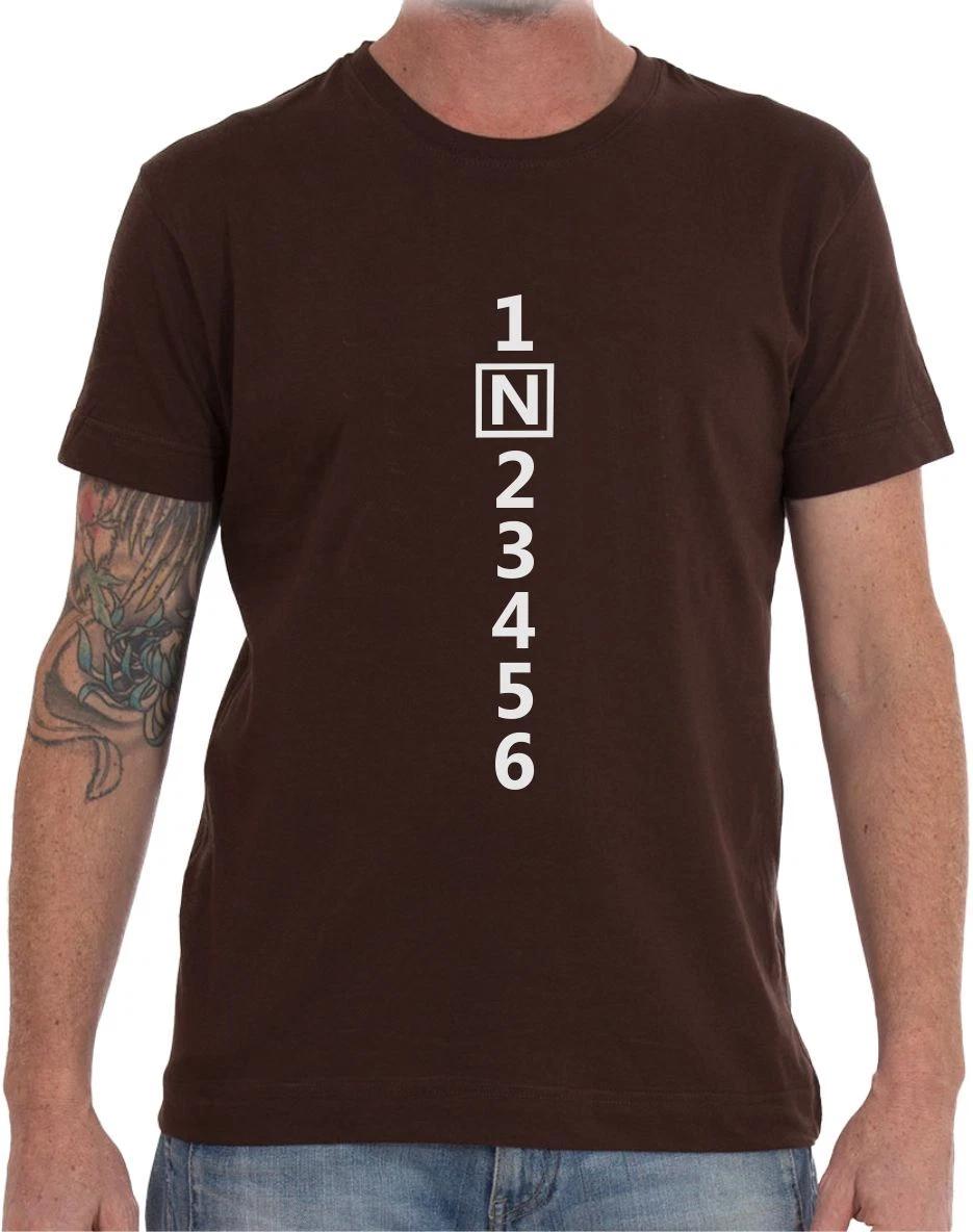 1N23456 - MOTORCYCLE GEAR SHIFT SLOGAN Mens Womens Kids T-Shirt 2XL